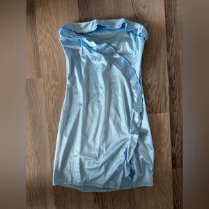 Lucy in the Ski Satin Strapless Dress